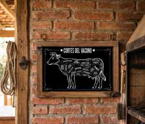 Cuadro rústico Los Cortes del vacuno